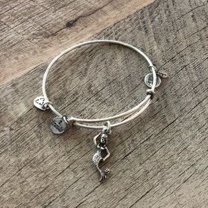 Alex and Ani mermaid silver bangle bracelet